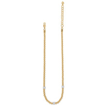 Load image into Gallery viewer, Brighton: Gold Meridian Petite Beads Station Necklace
