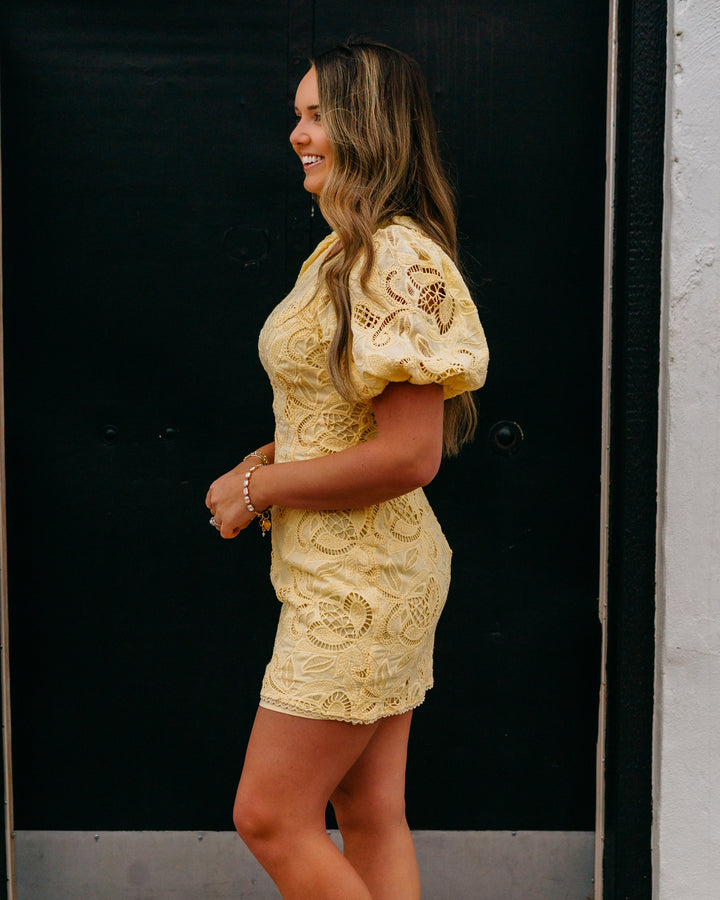 Steve Madden: Elly Dress in Pale Yellow (XQ108809)