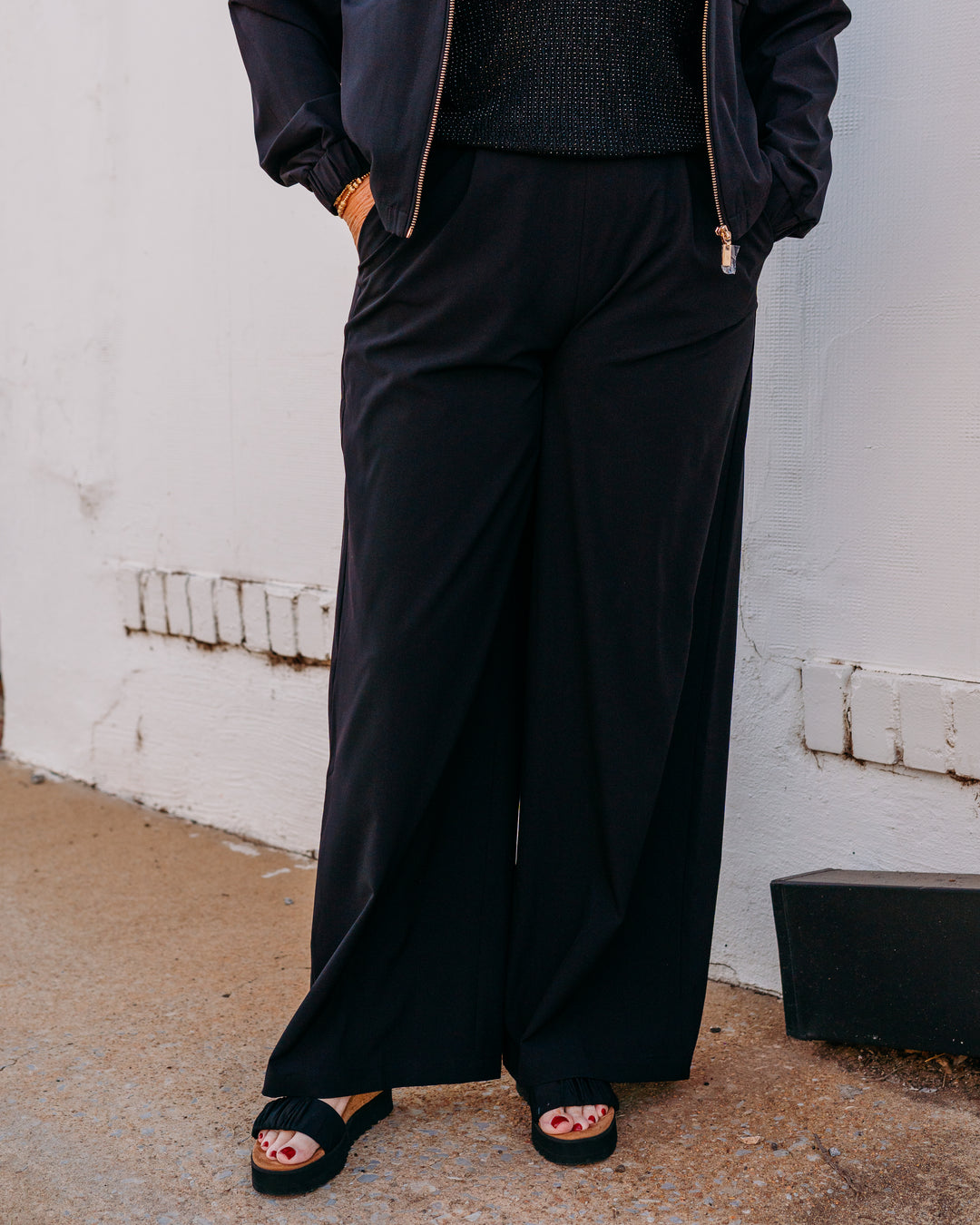 Joseph Ribkoff: Stretch Woven Pull-On Wide Leg Pants (262622) (11)