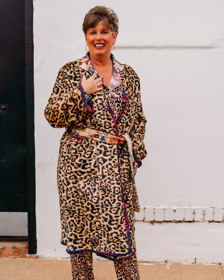 Johnny Was: Aditi Robe (Reversible) in Leopard