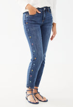 Load image into Gallery viewer, French Dressing Jeans: Olivia Pencil Ankle Jean in Med Wash Flamingo
