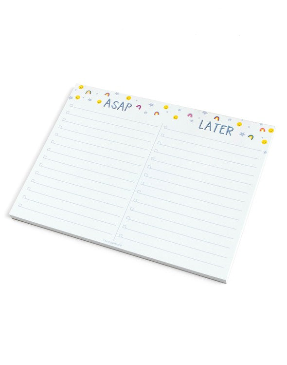 Callie Danielle: ASAP & Later Checklist Notepad