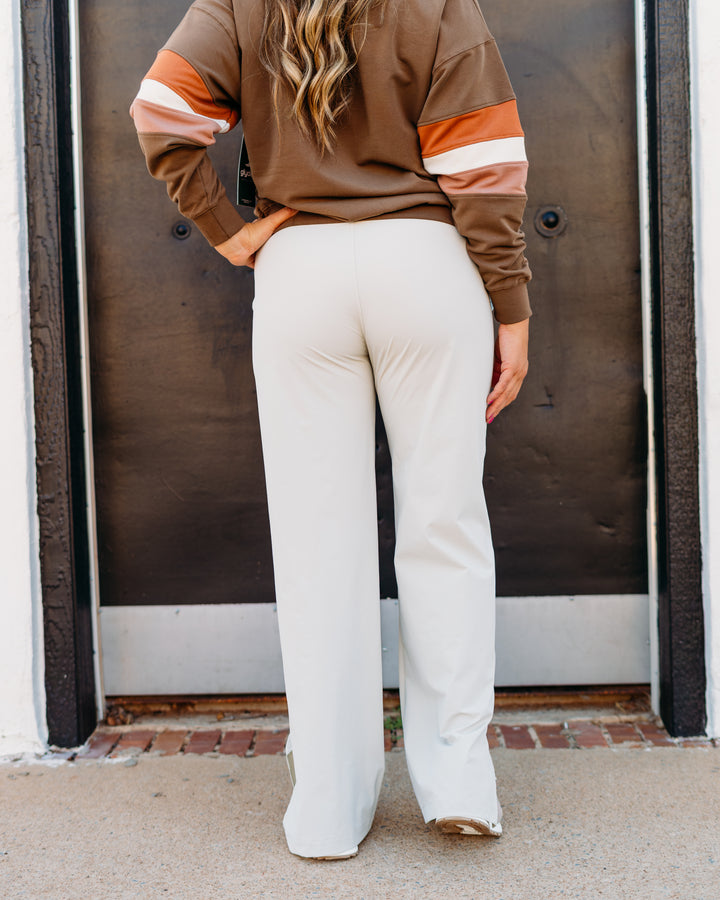 Glyder: Charlotte Relaxed Pant in Oatmilk