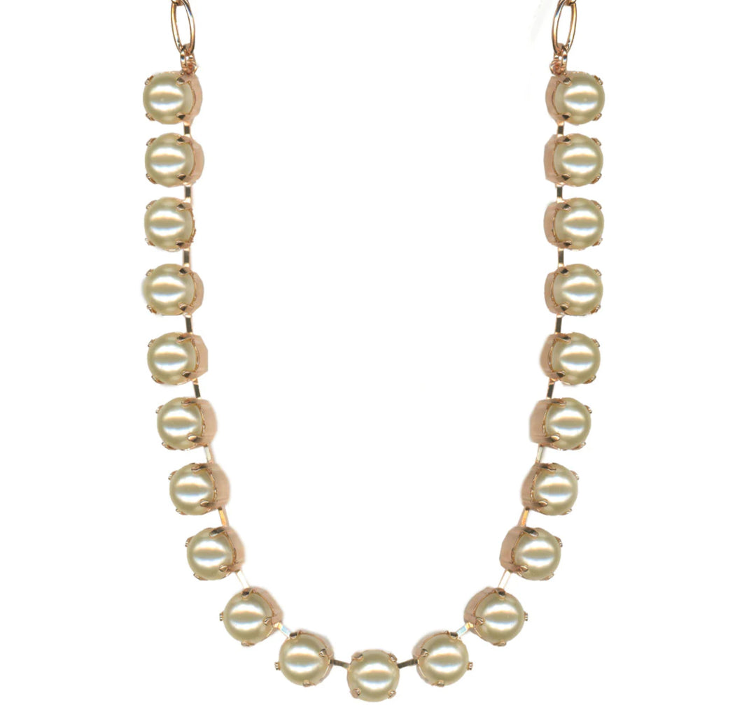 Mariana: Rose Gold Large Round Necklace in 
