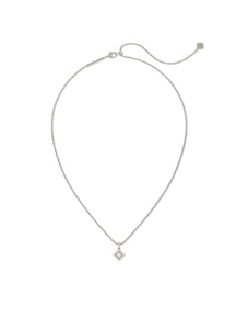 Kendra Scott: Gracie Necklace in Silver White Crystal