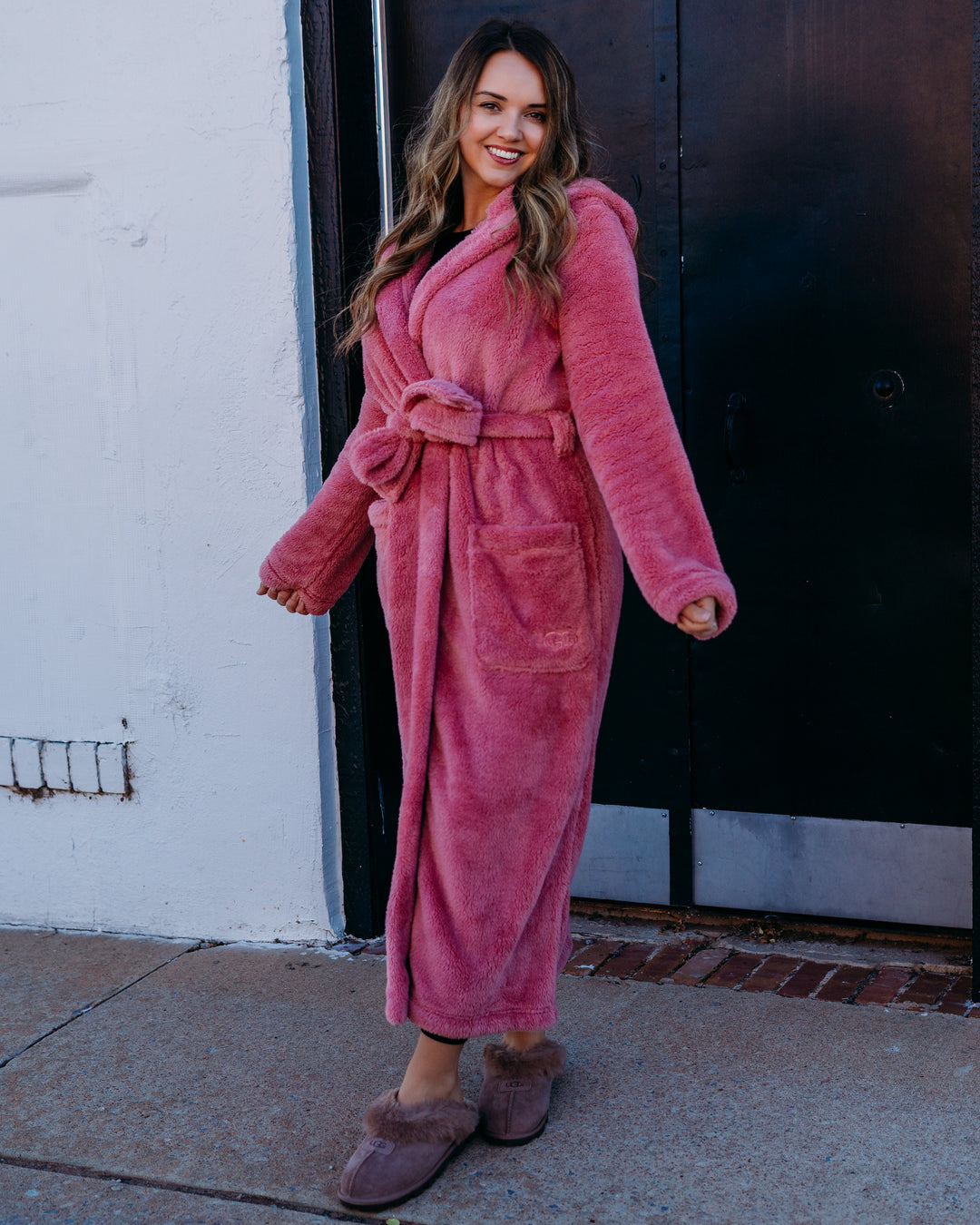 UGG: Aarti Long Robe  in Pink Cedar (1161170)