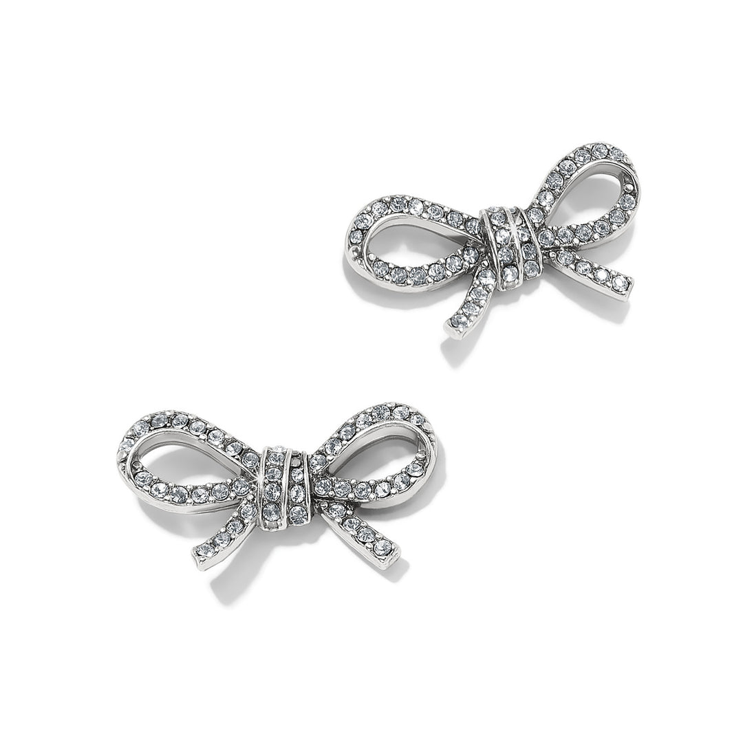 Brighton: Silver Illumina Bow Post Earrings JA0023