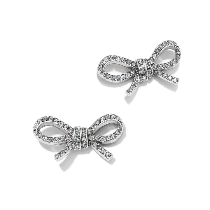 Brighton: Silver Illumina Bow Post Earrings JA0023