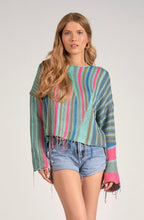 Load image into Gallery viewer, Elan: Sweater in Turquoise Multi- SWS11153
