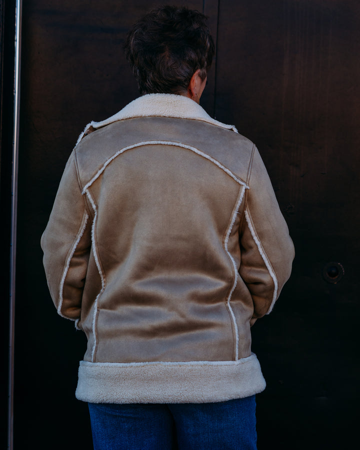 UGG: Avelie Luxefluff Jacket in Sand (1171460)