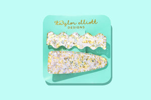 Taylor Elliott Designs: Pearl Confetti Hair Clip Set