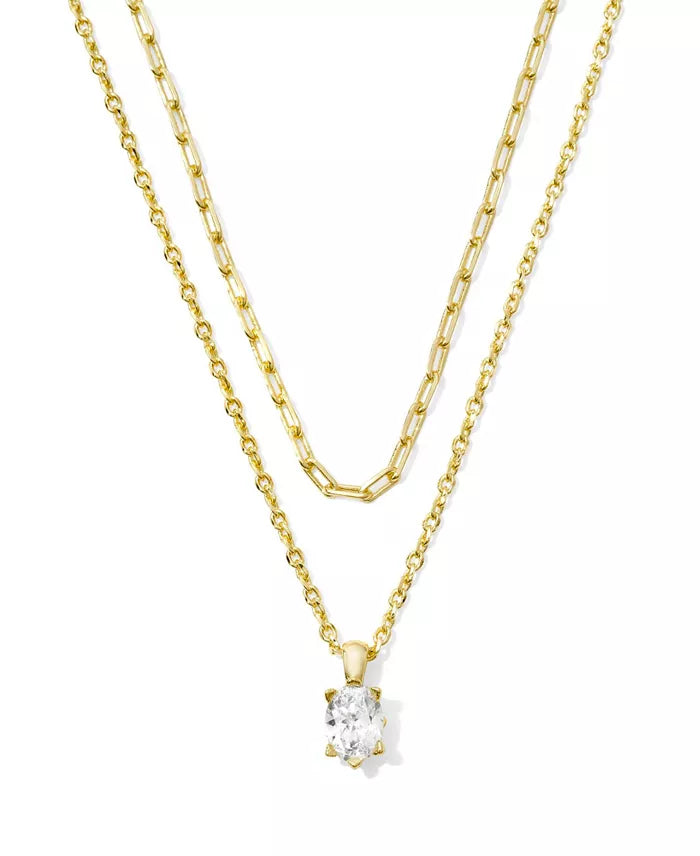 Kenra Scott: CAILIN MULTI STRAND NECKLACE IN GOLD