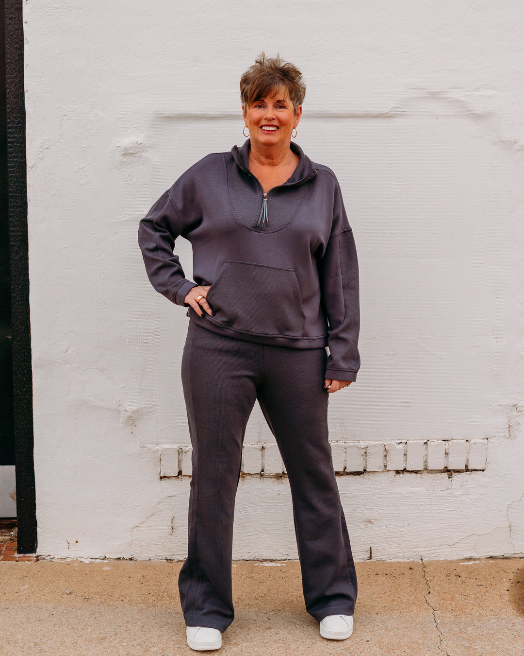 Tribal: Pull On Pant in Charcoal (22370-8236)