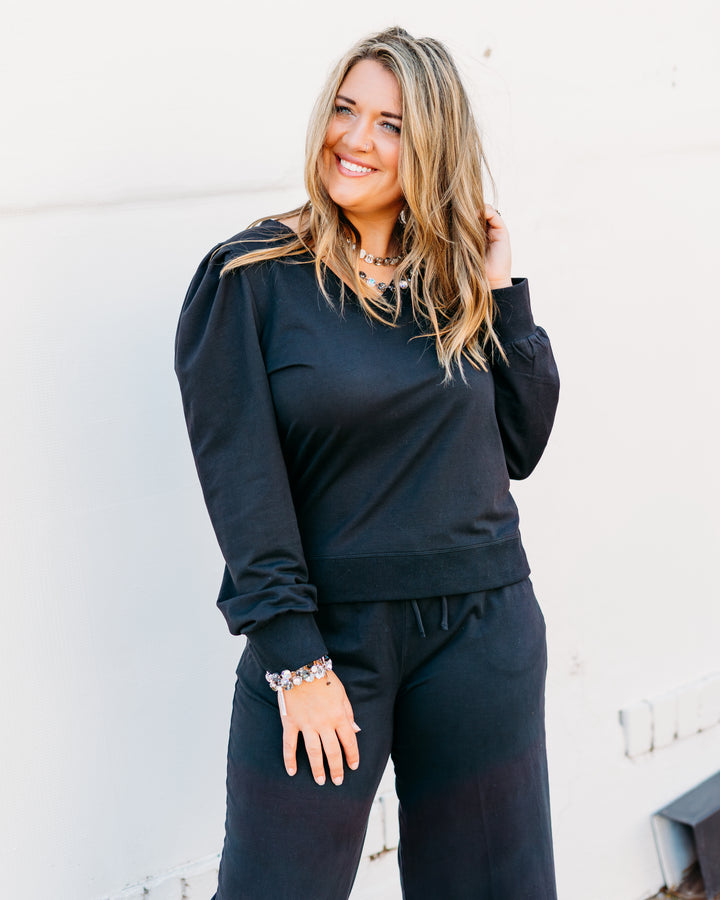 Another Love: Sammi Sweatshirt in Black