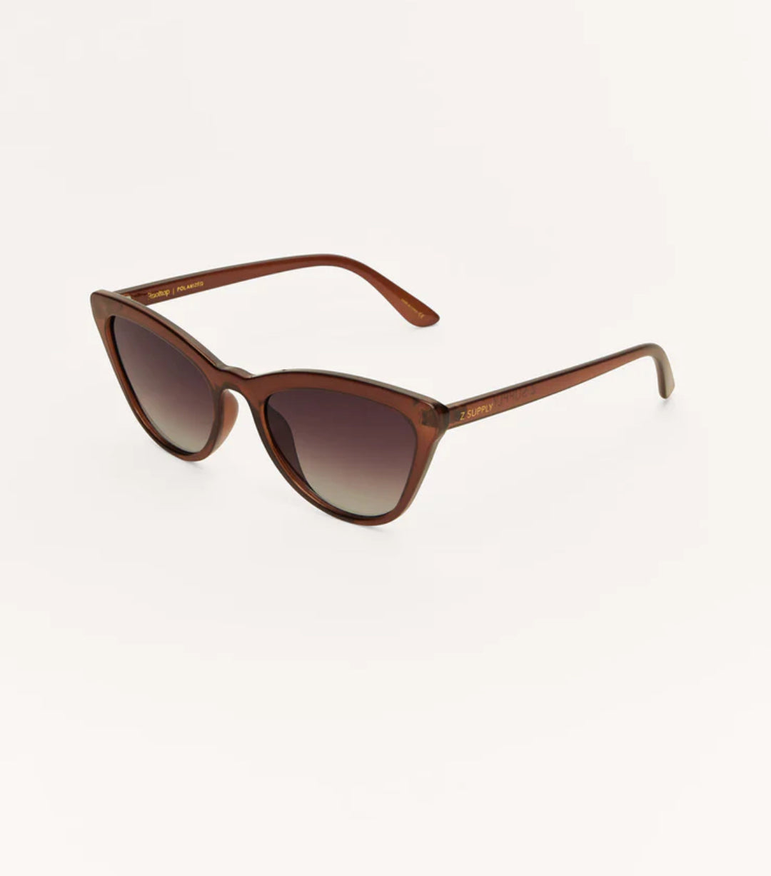 Z Supply: Rooftop Polarized Sunglasses in Chestnut Gradient
