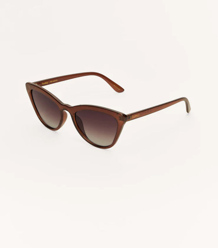 Z Supply: Rooftop Polarized Sunglasses in Chestnut Gradient