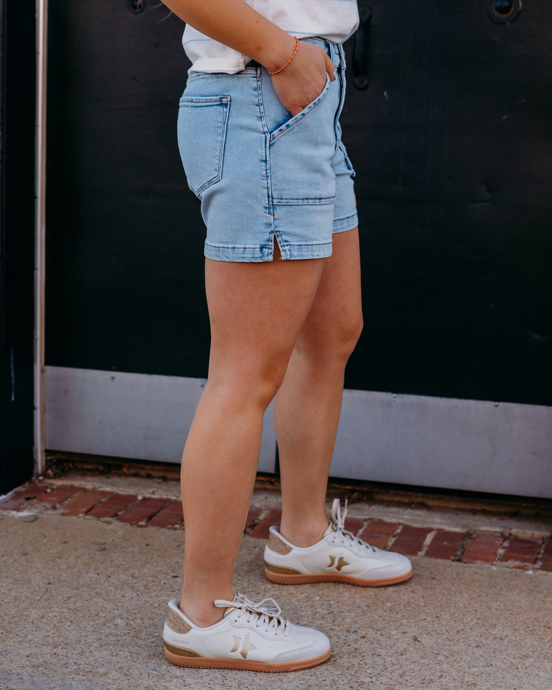 Dear John: Julian Jeans Shorts in French Cloud - The Vogue Boutique