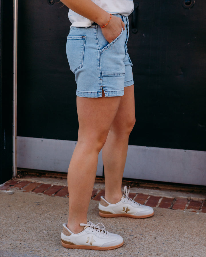 Dear John: Julian Jeans Shorts in French Cloud - The Vogue Boutique