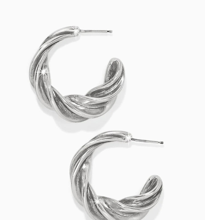 Brighton: Antica Hoop Earrings in Silver JA0160