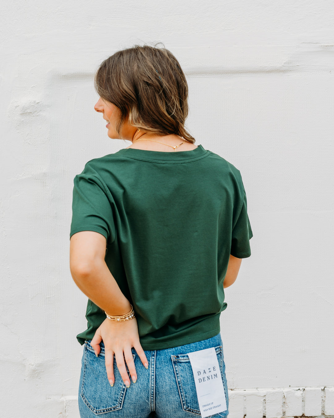 Another Love: Amaya Top in Evergreen
