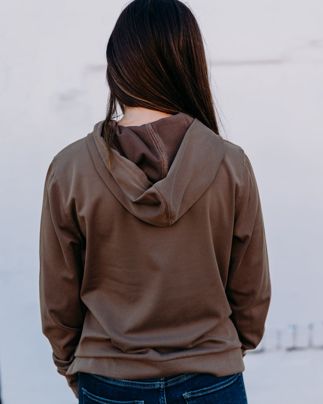 Thread & Supply: Izzy Hoodie in Brown J1814TTRTS