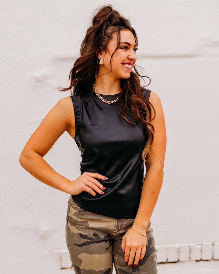 Another Love: Shaunee Top in Black