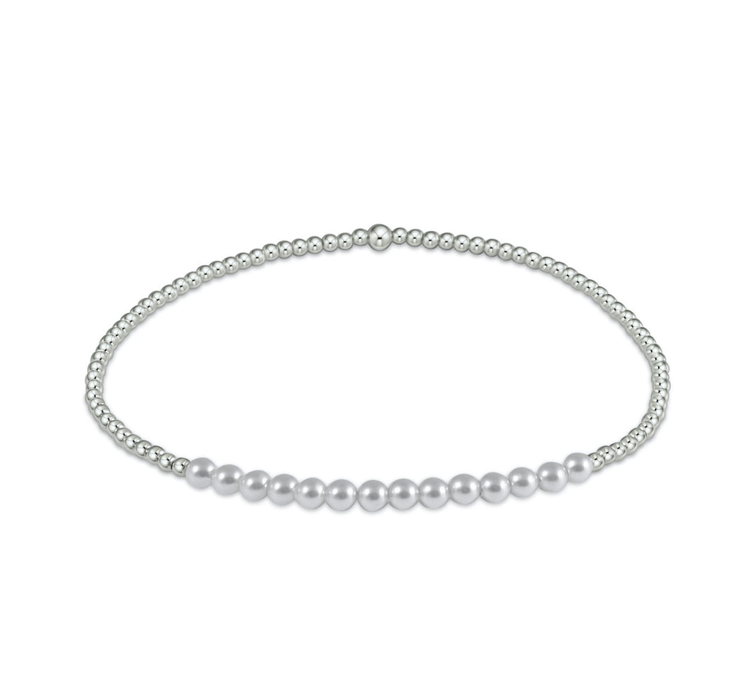 Enewton: Sterling Bliss 2mm Pearl Bead Bracelet