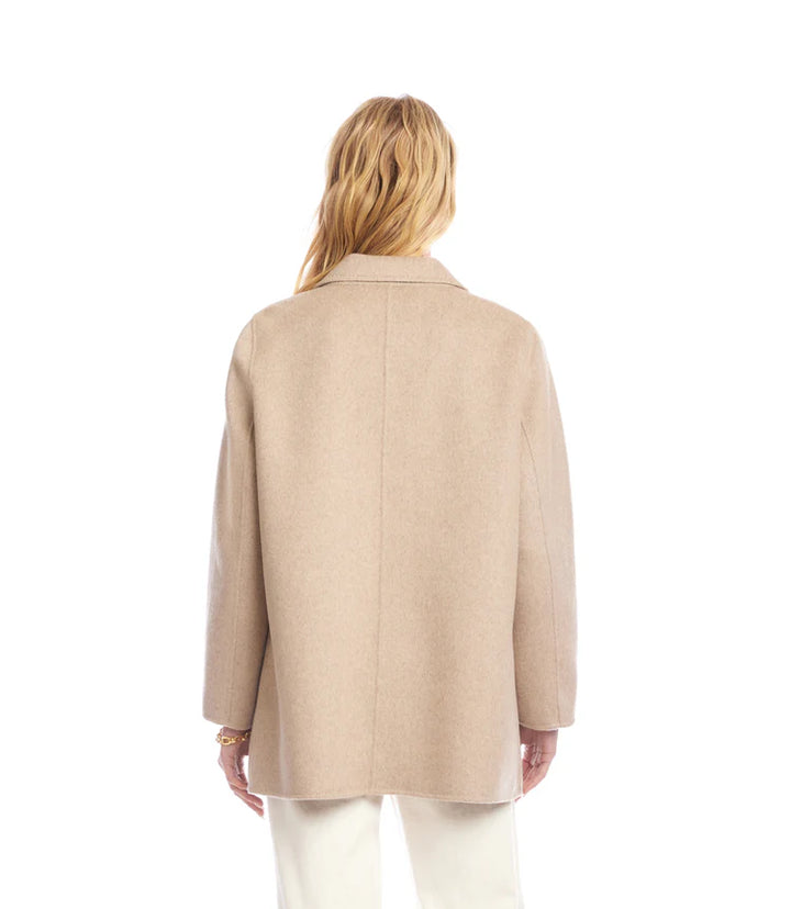 Karen Kane: Oversized Brushed Blazer in Wheat 3L33700