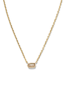 Kendra Scott: Fern White Crystal Necklace in Gold