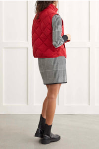 Tribal: A Line Puffer Vest in Earth Red 1499O-3823-2430o