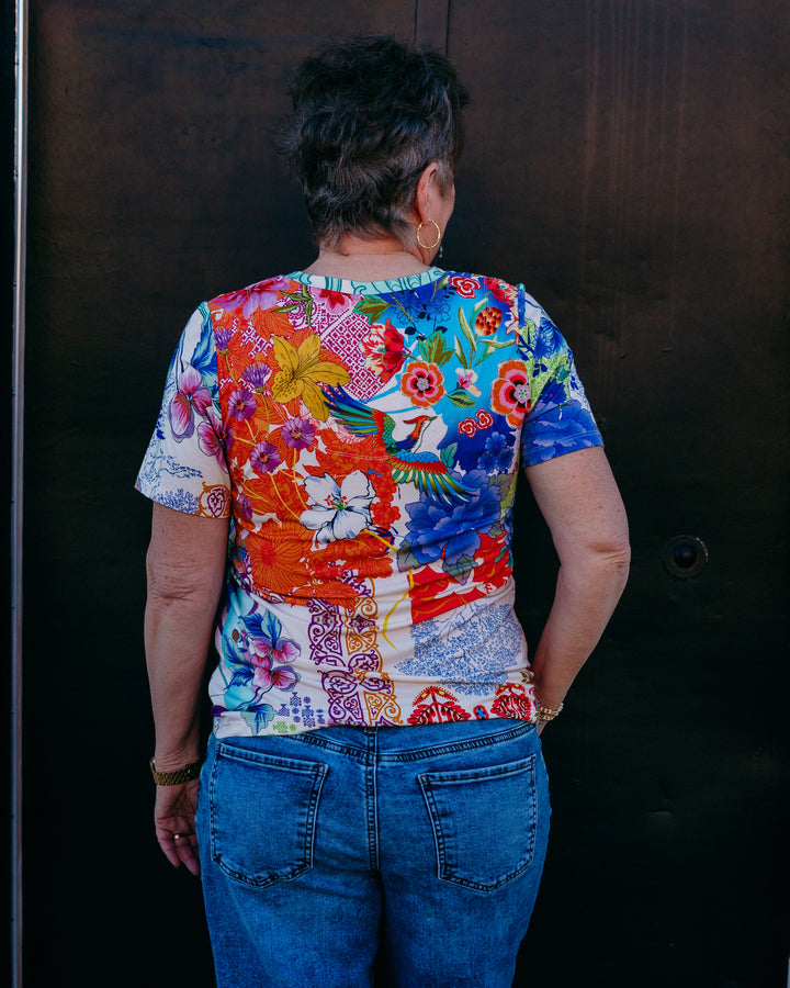 Johnny Was: The Janie Favorite Short Sleeve V-Neck Tee MCDREA