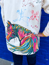 Load image into Gallery viewer, Double D: Horse Of A Different Color Jacket in Cloud
