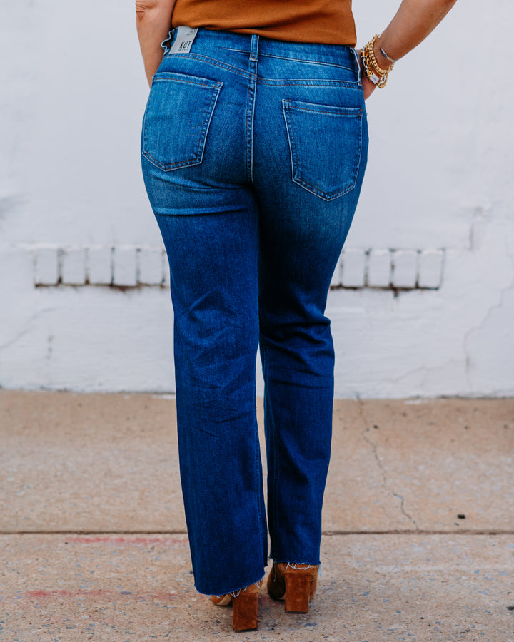 Kut: Kelsey High Rise Fab AB Ankle Flare-NSET Leg
