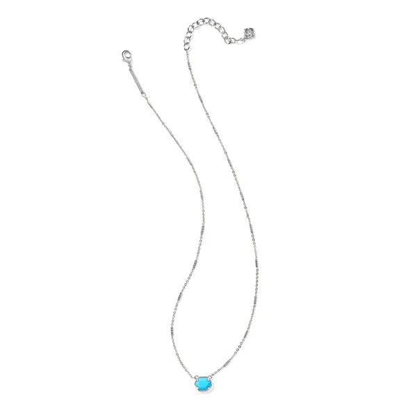 Kendra Scott: Mabel Necklace in Silver Turquoise