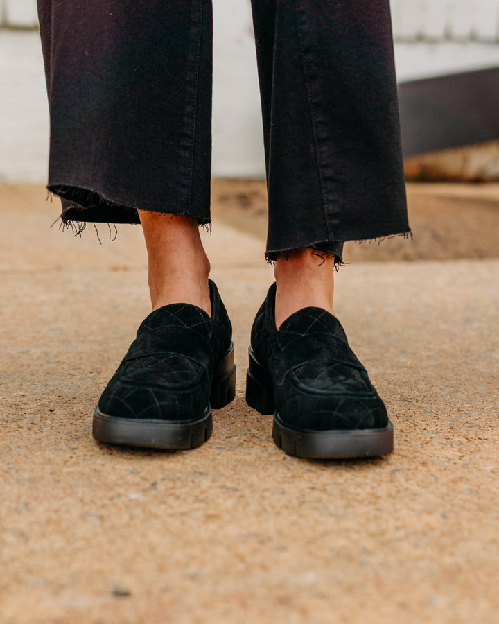 Vaneli: Narda Black Suede Shoe