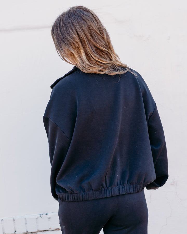 Esqualo: Black Modal Jacket (05501)