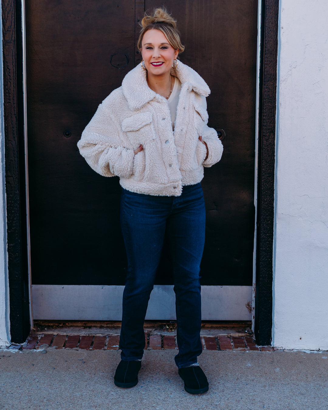 UGG: Frankie Short Trucker Jacket in Natural (1171459)