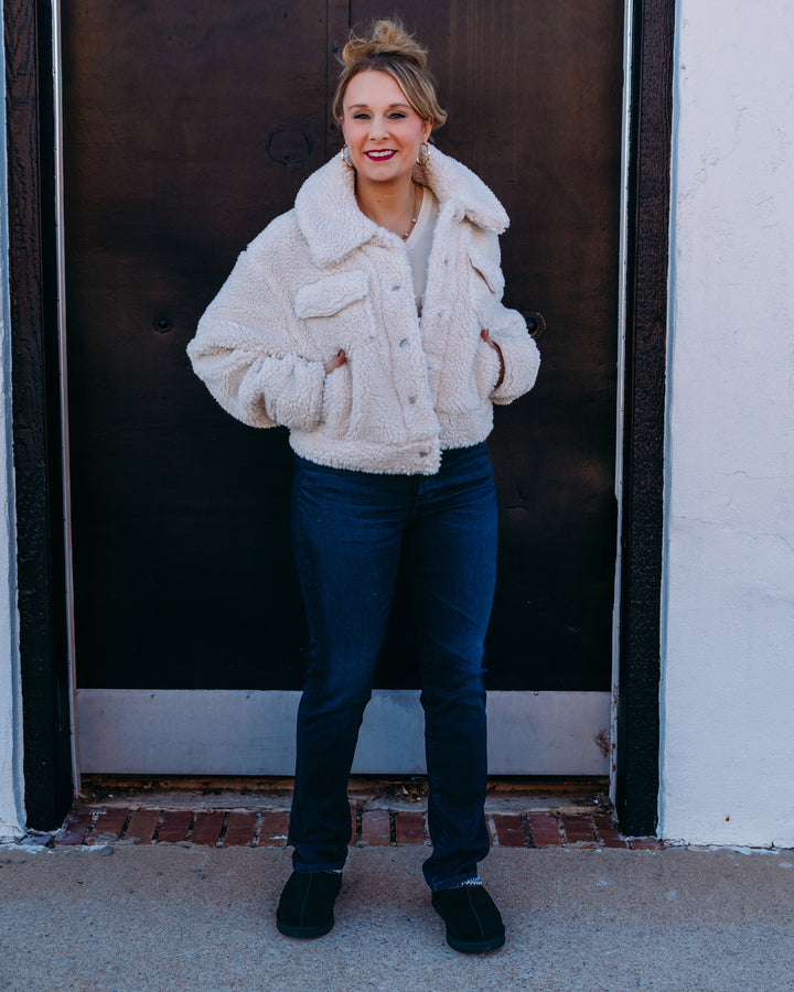 UGG: Frankie Short Trucker Jacket in Natural (1171459)