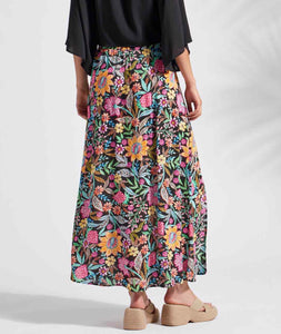 Tribal: Maxi Skirt with Front Slit in Dominica 1648XX-3880