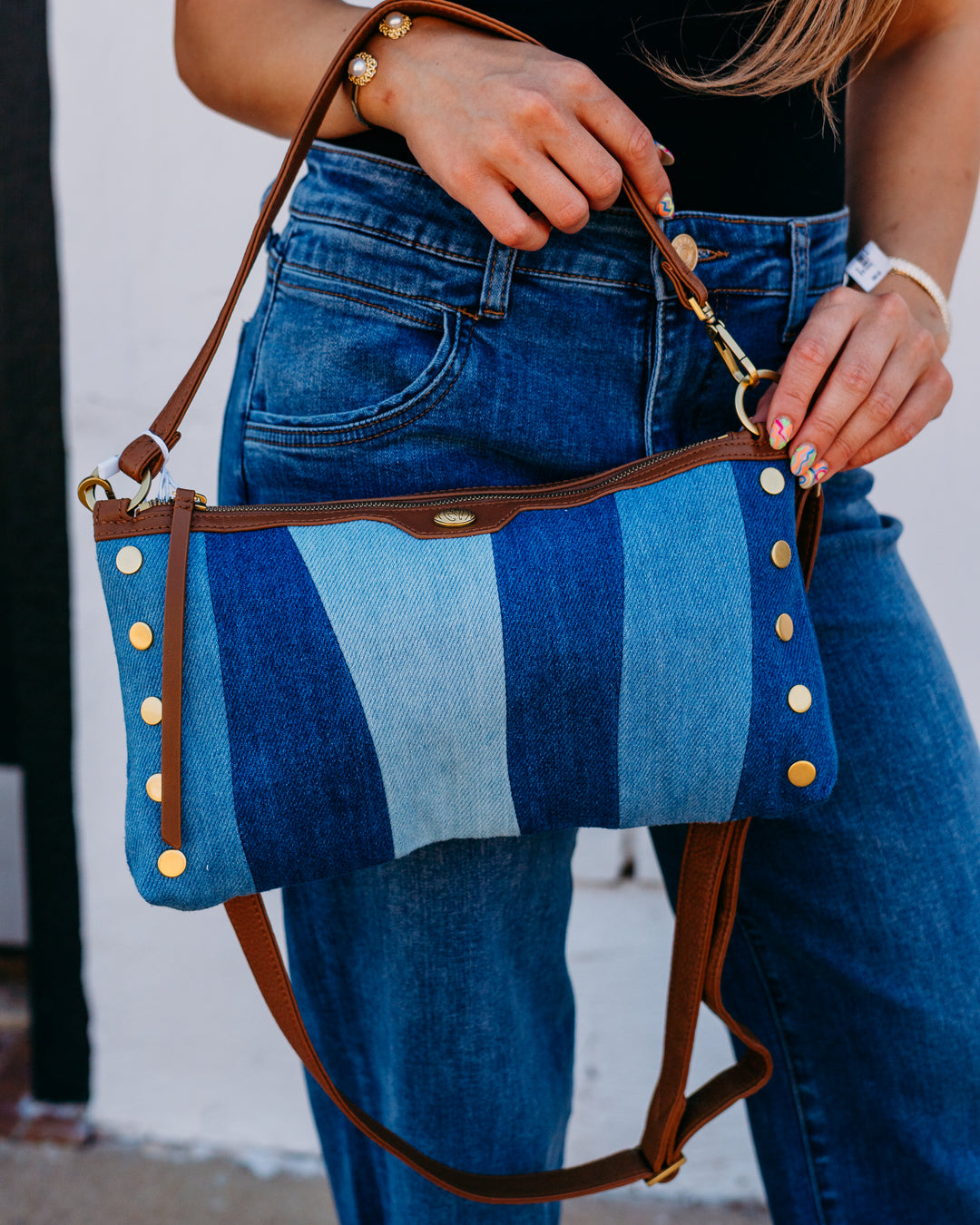 Hammitt: Kyle Handbag in Silverlake and Antique Gold (18682) - The Vogue Boutique