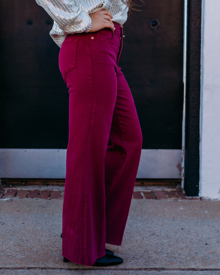 Dear John: Fiona Wide Leg Jeans in Beaujolais DPM55C336BJA