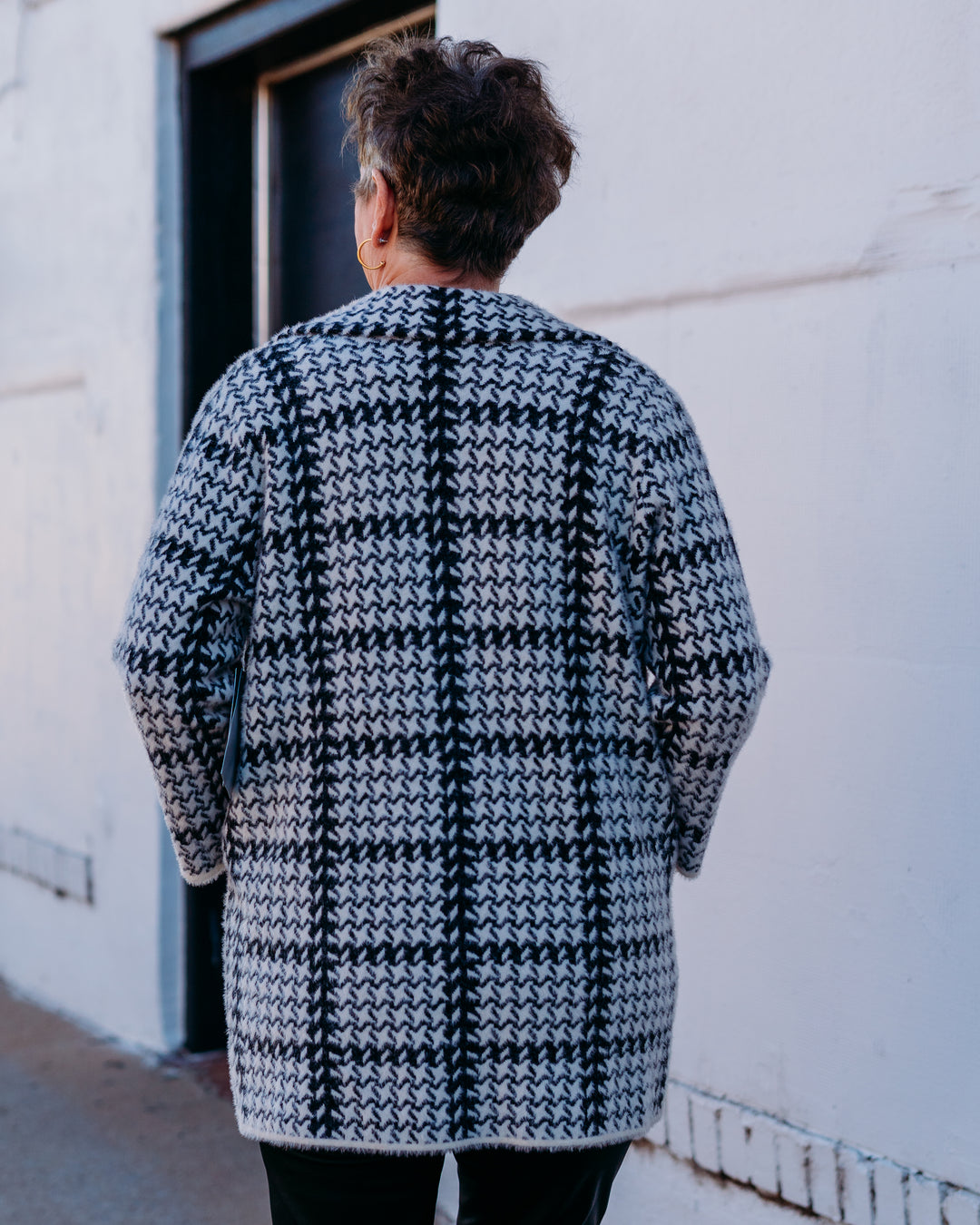 Multiples: (Merry & Blight) Plaid White Lapel Collar Jacket M45610KM