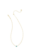 Load image into Gallery viewer, Kendra Scott: Mini Elisa Necklace in Gold Turquoise
