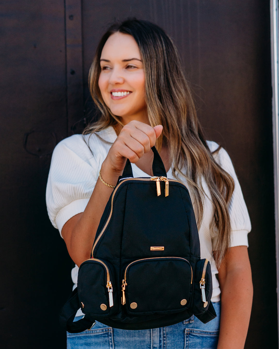 Hammitt: Hunter Med in Black Nylon Cargo (15504)
