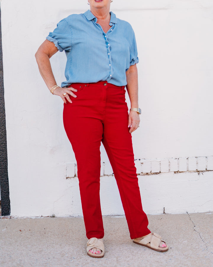 Dear John: Benning Top in Bleached Denim