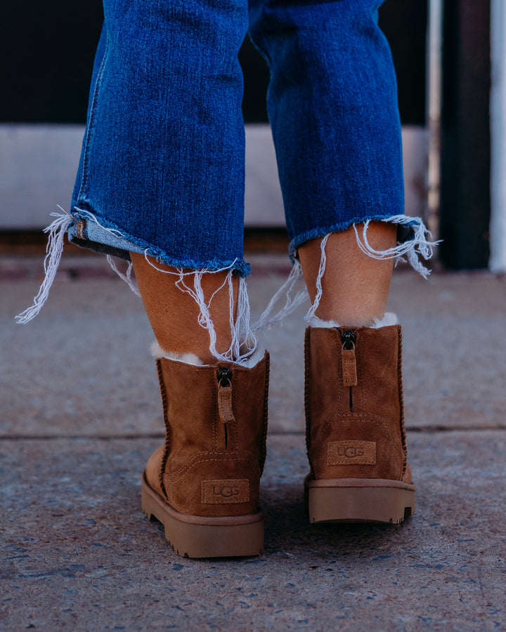 Ugg: W Marais Zip Up Boot in Chestnut