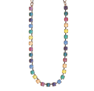 Mariana: Silver Small Everyday Necklace in "Candy"