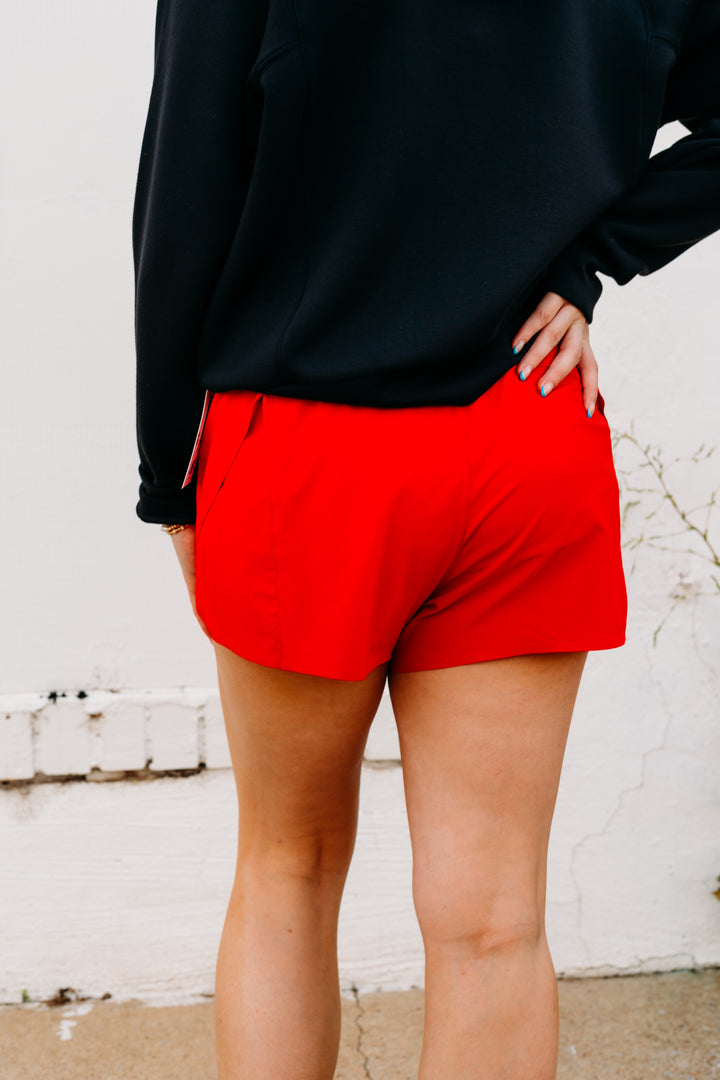 Spanx: Get Moving Activate Run Short in Spanx Red 3"
