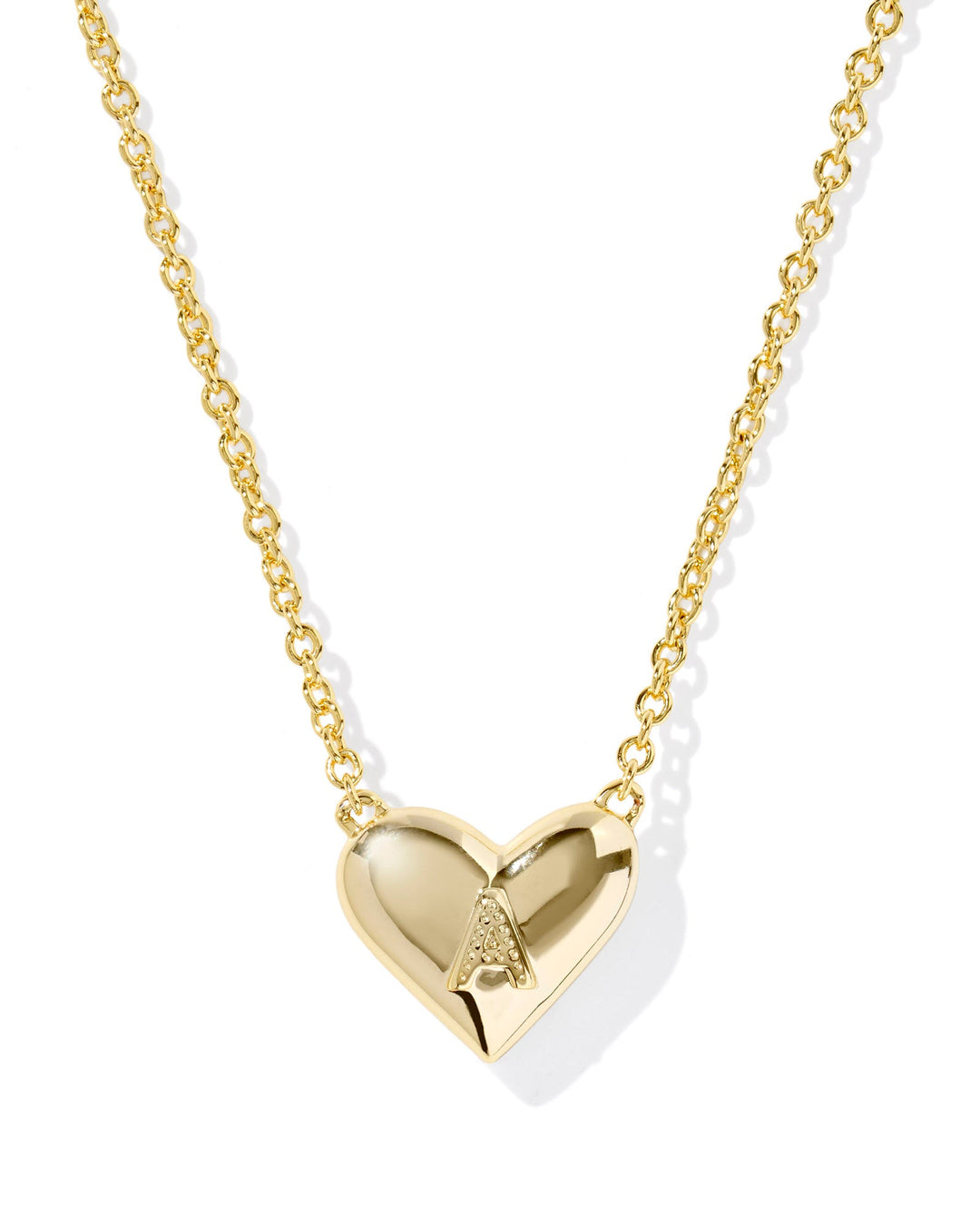 Kendra Scott: Heart Letter A Short Pendant Necklace