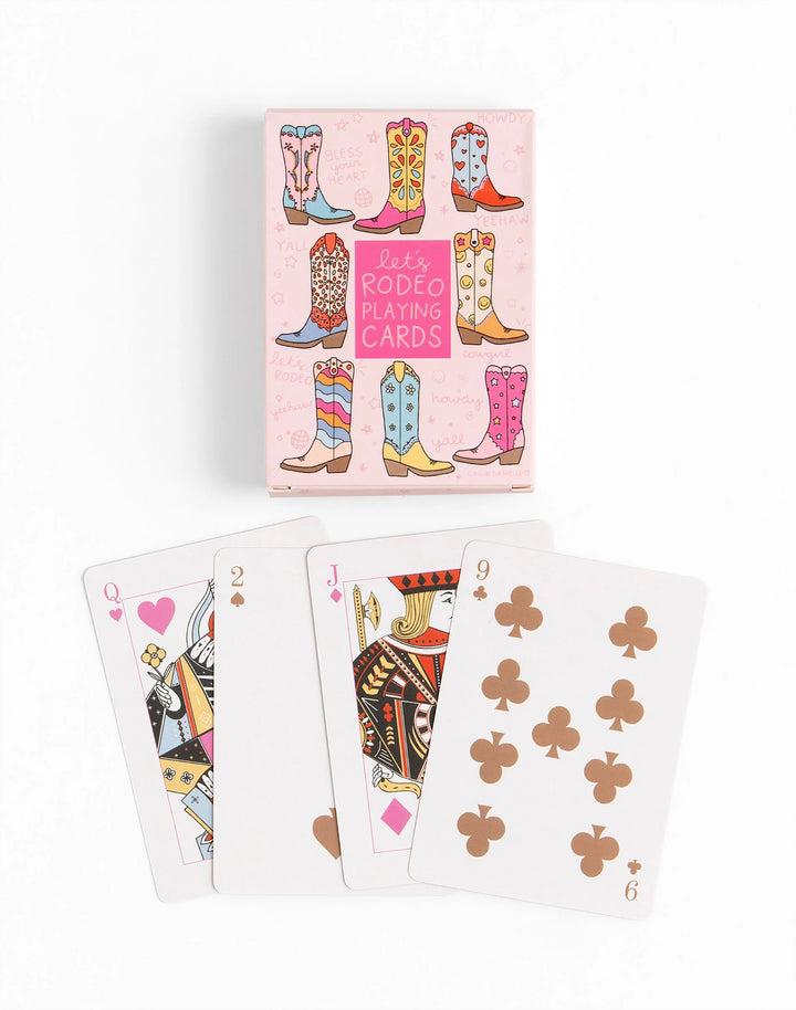Callie Danielle: Let's Rodeo Western Cowgirl Boots Deck of Playing Cards